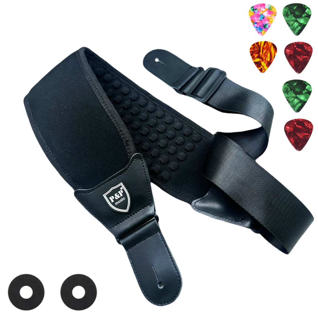 Guitar Strap Padded - P&P 3D Sponge Guitar Strap Belt