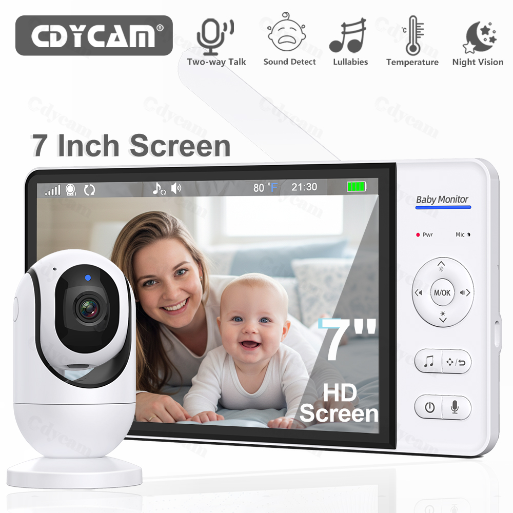 Audio Music For Video - 7.0'' Video Baby Monitor 720P 5000mAh