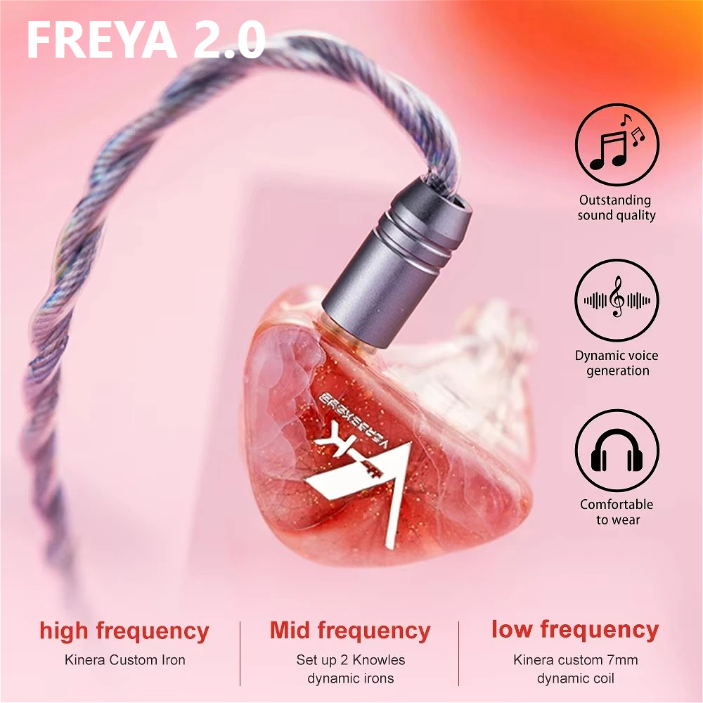 Audio Music Technology - Kinera Freya 2.0 1DD+3 Knowles BA