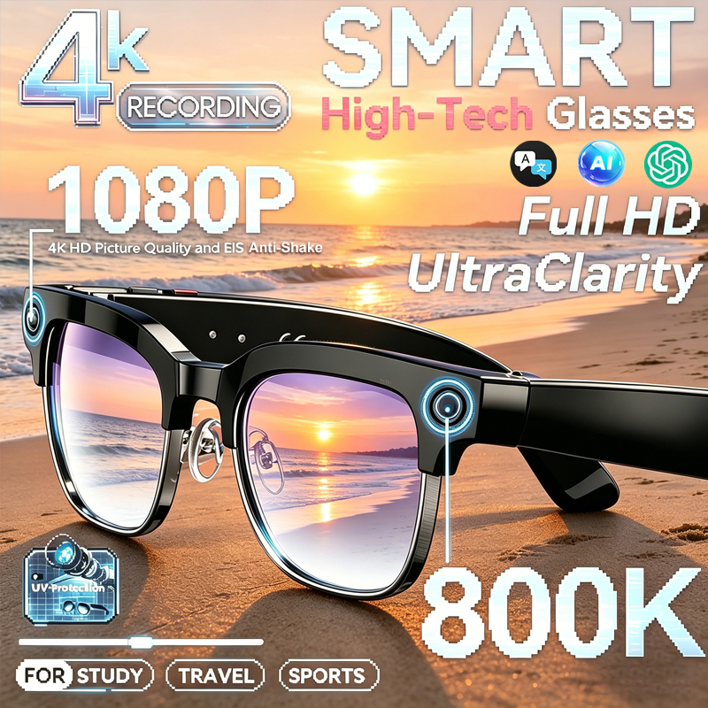Audio Music For Video - Smart Camera Glasses Photo and Audio