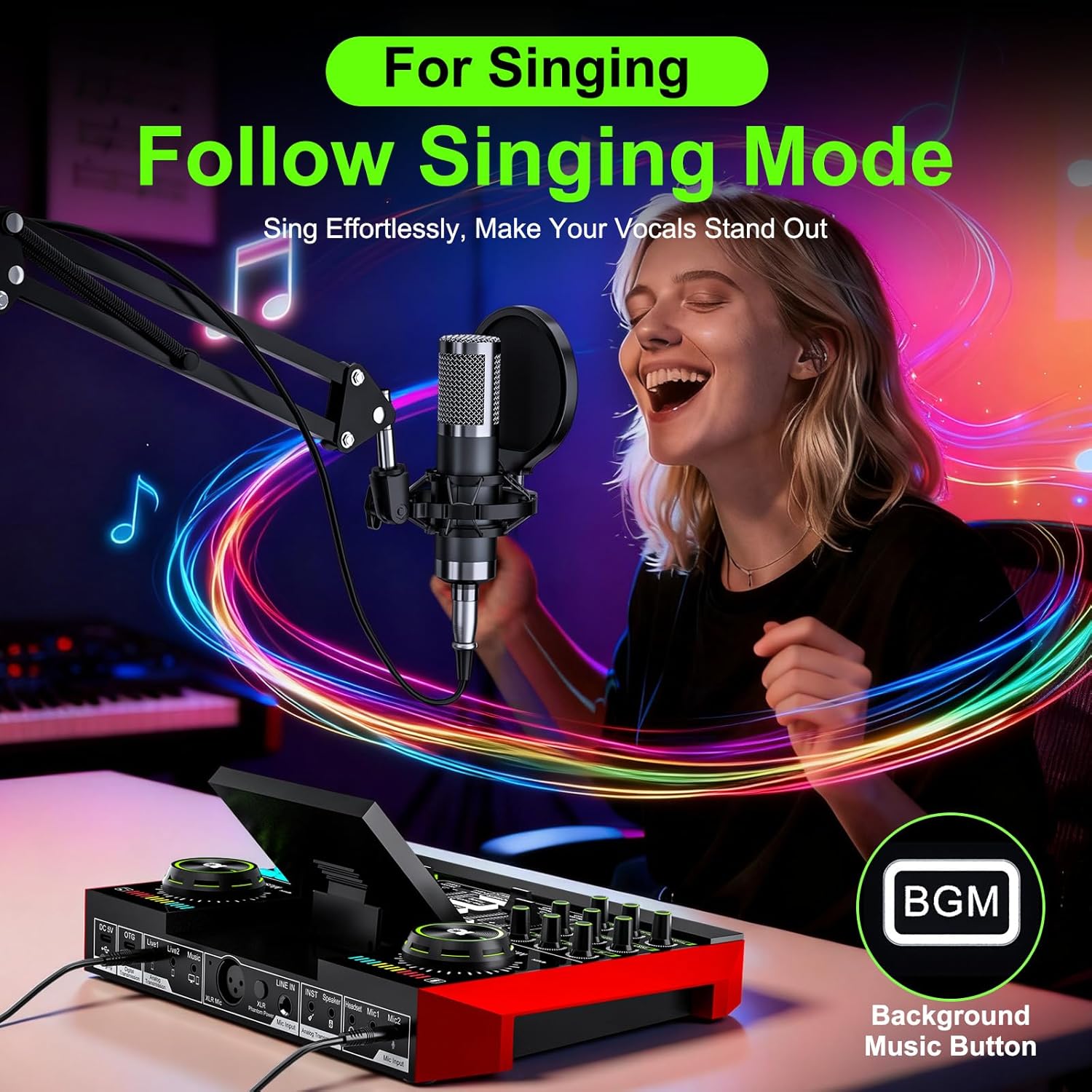 Audio Music Voice Changer - Tenlamp G10 Live Streaming Audio Interface