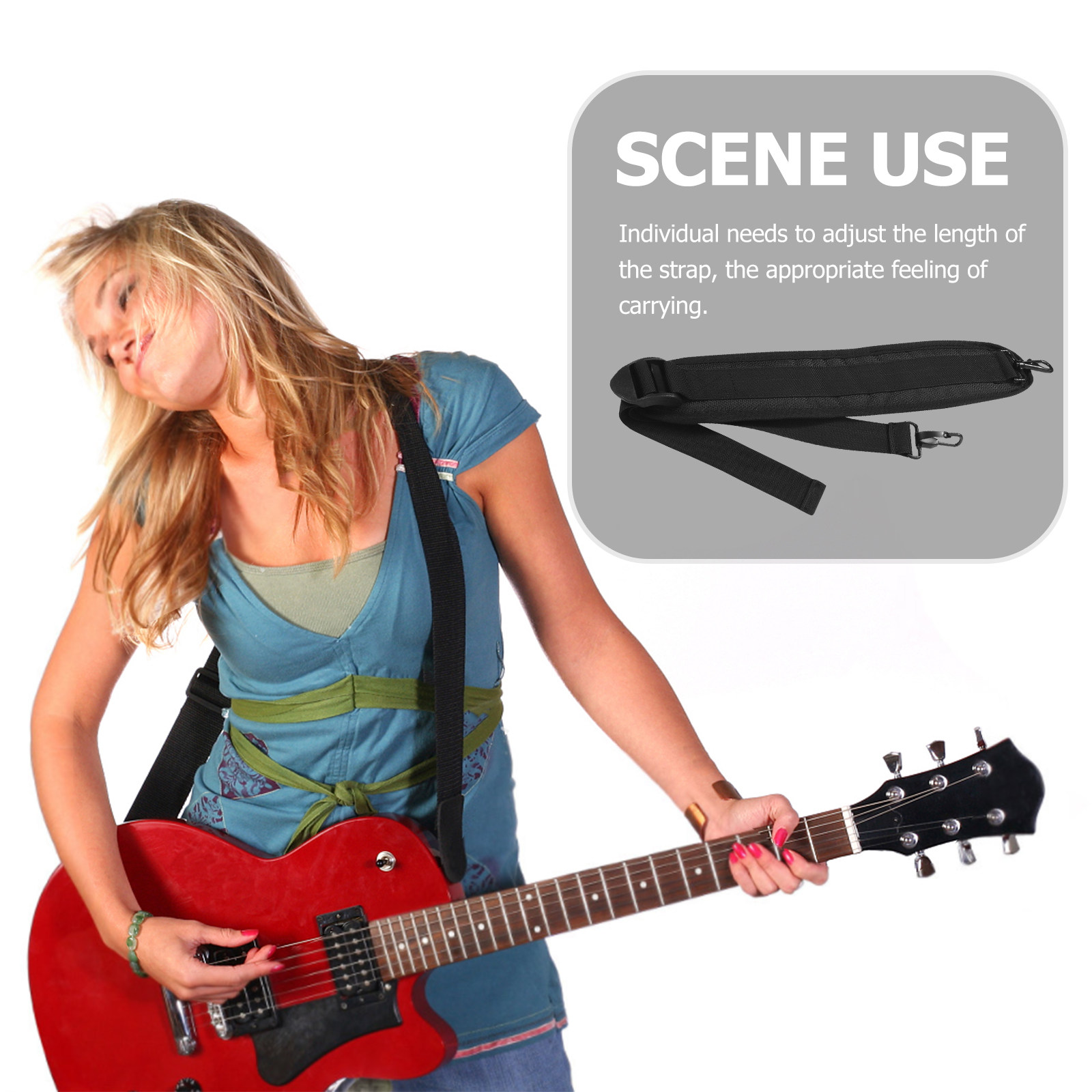 Guitar Strap Padded - 2Pcs Comfortable Padded Shoulder Strap for