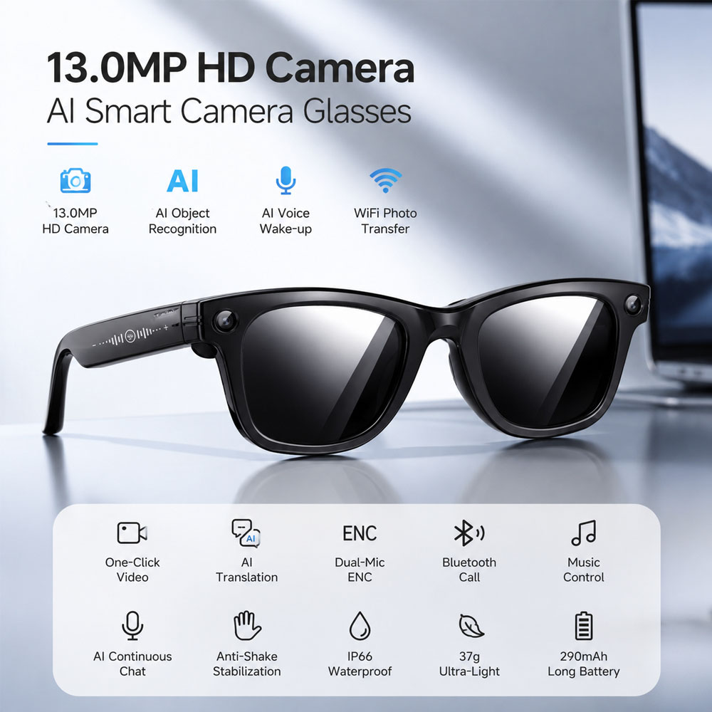 Audio Music To Video Ai Free - Men Women Fashion Smart Glasses AI