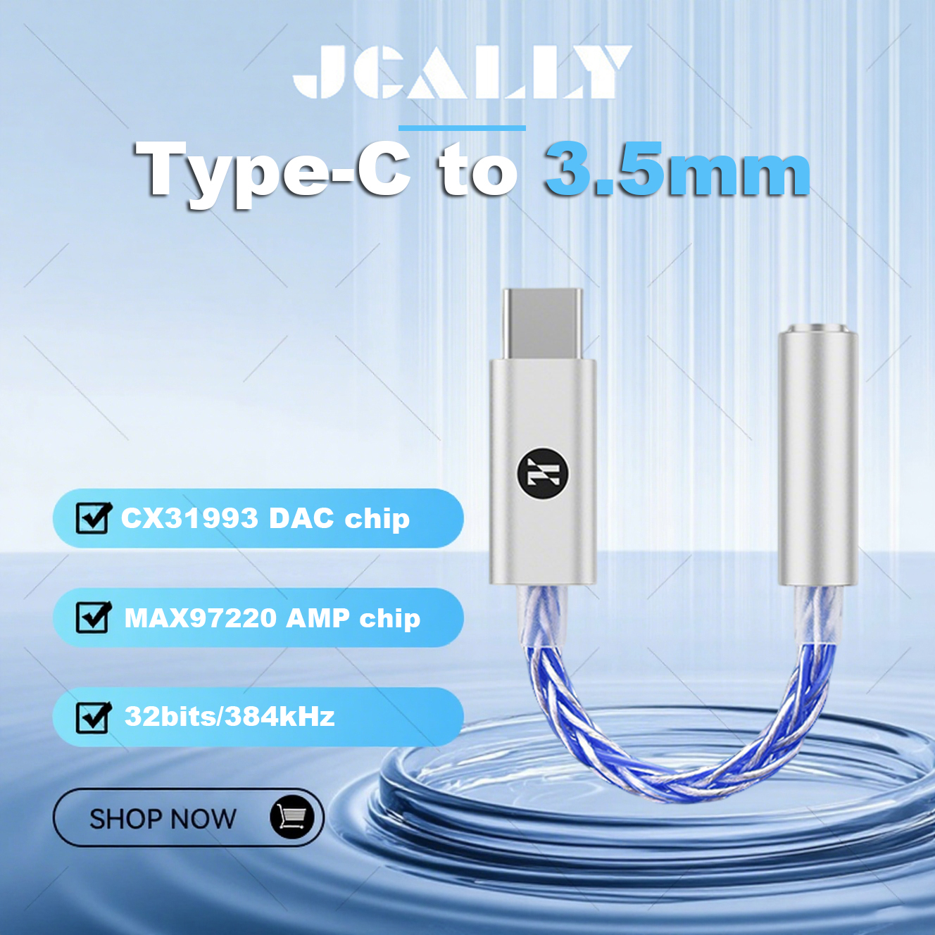 Headphone Amplifier Dac - JCALLY JM6 Pro Type-C to 3.5mm