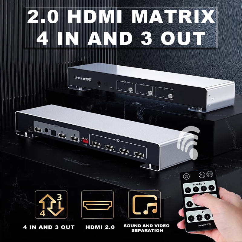 Headphone Amplifier Dac - HDMI Matrix Distributor 4 in 3