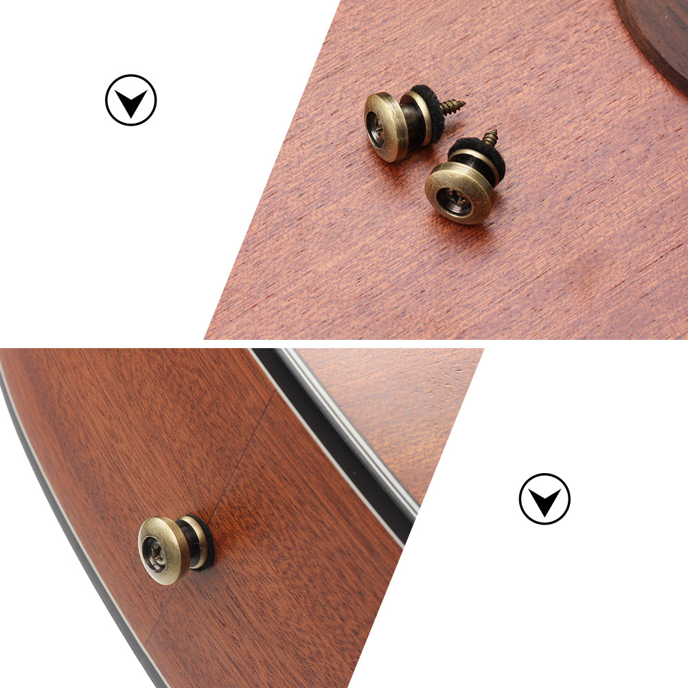 6Pcs Guitar Strap Buttons Elec - Guitar Strap Padded recensie en prijs