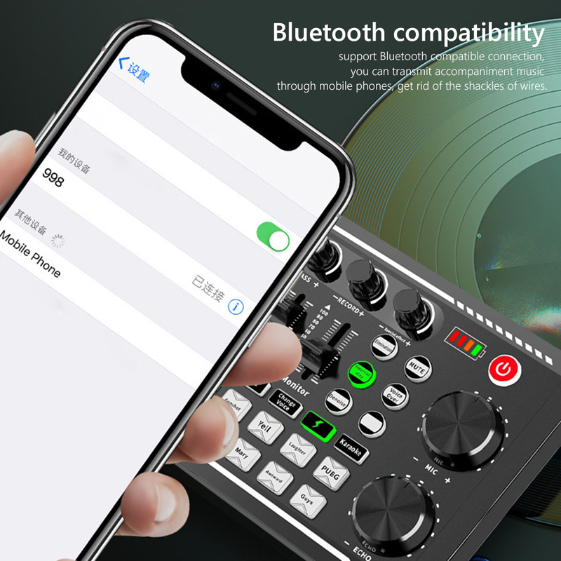 F998 Live Sound Card Audio Tun - Audio Music Voice Changer recensie en prijs
