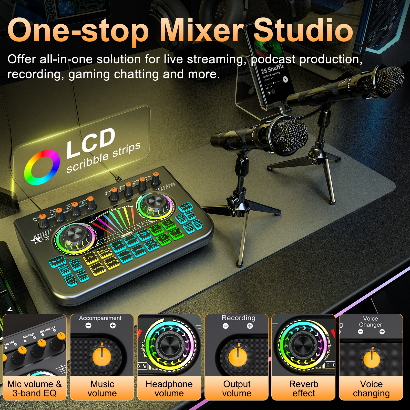 Tenlamp Sound Board to Play Mu - Audio Music Voice Changer recensie en prijs