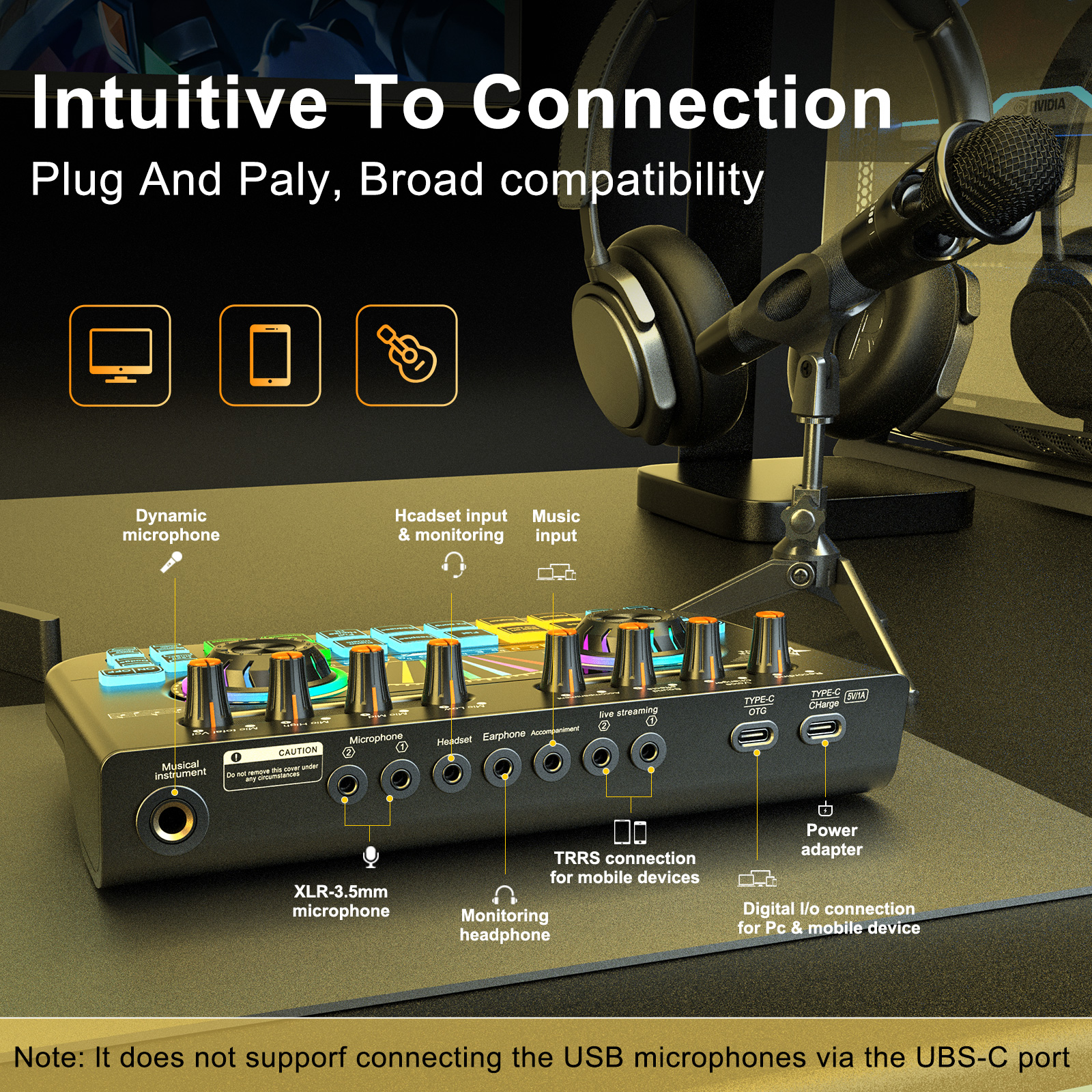 Tenlamp Sound Board to Play Mu - Audio Music Voice Changer recensie en prijs
