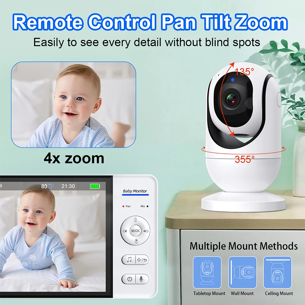 7.0'' Video Baby Monitor 720P  - Audio Music For Video recensie en prijs