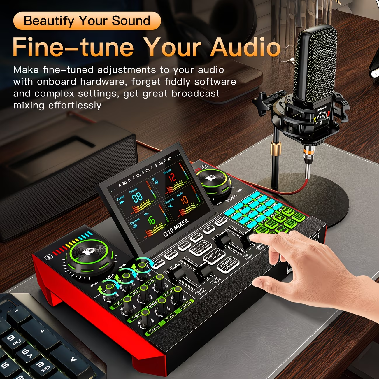Tenlamp Audio Interface Mixer  - Audio Music Voice Changer recensie en prijs