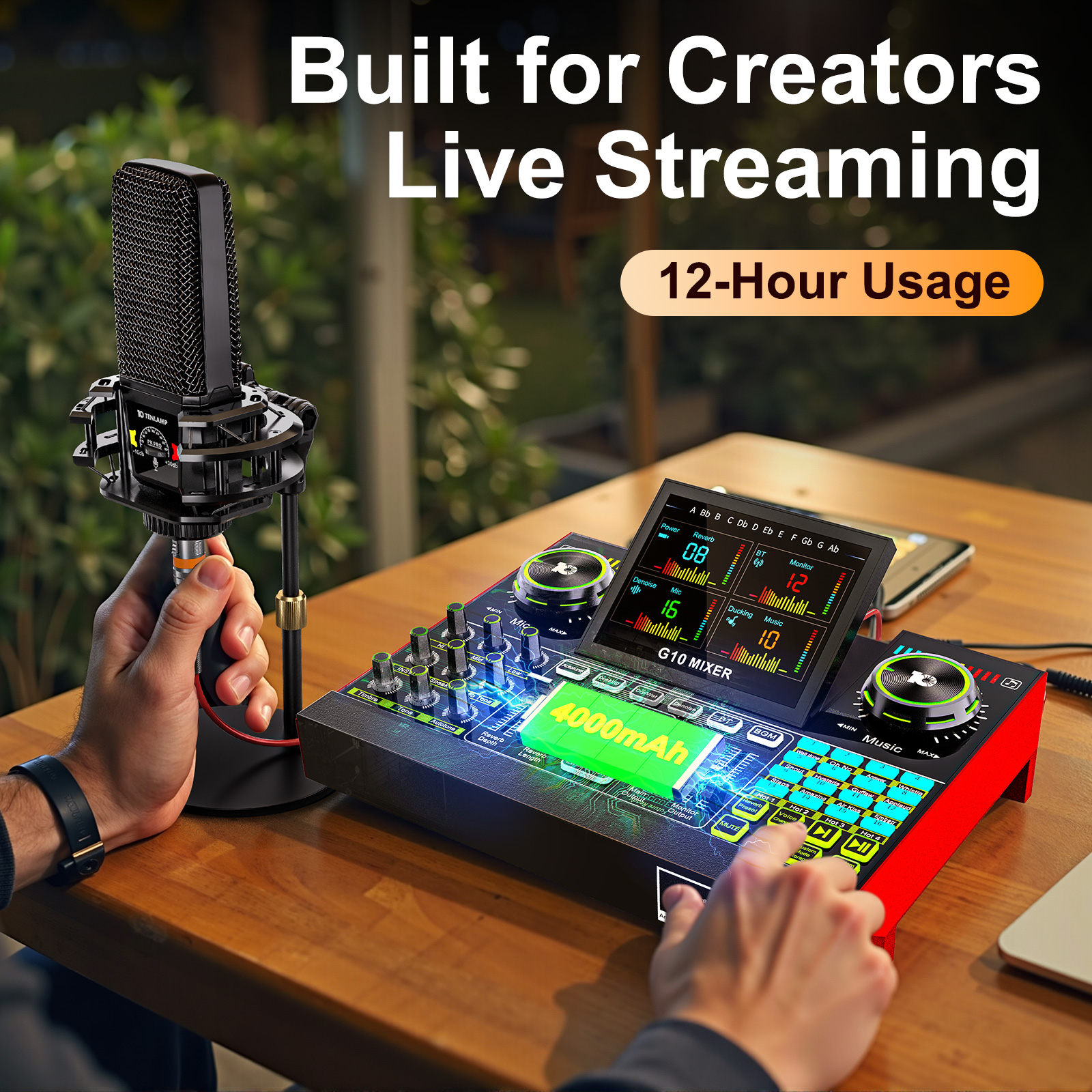 Tenlamp Audio Interface Mixer  - Audio Music Voice Changer recensie en prijs