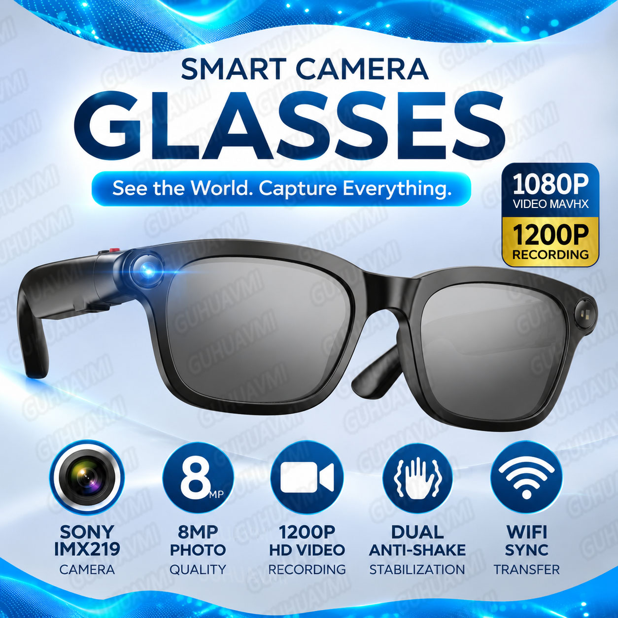 2026 New Camera Glasses 1080P  - Audio Music To Video Ai Free recensie en prijs