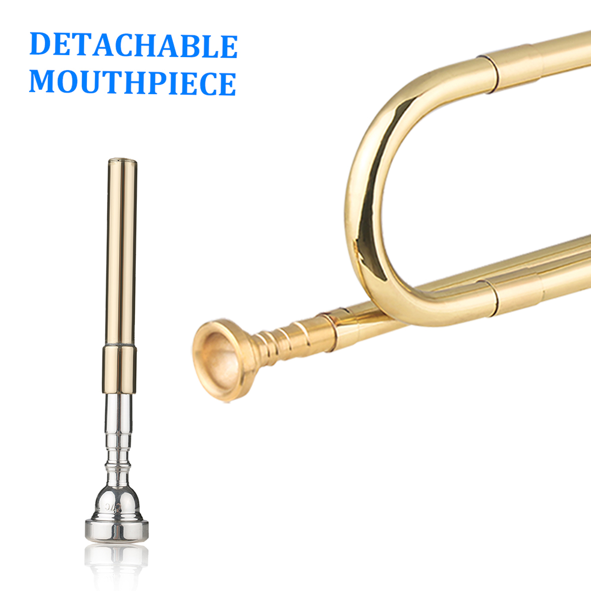 Brass C Bugle Call Gold-Plated - Trombone Mouthpiece recensie en prijs