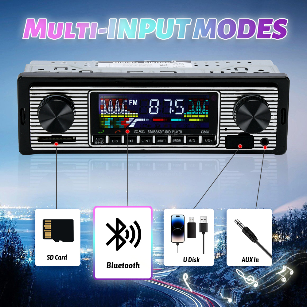 Vintage Car Radio Vehicle Inte - Audio Music Player recensie en prijs