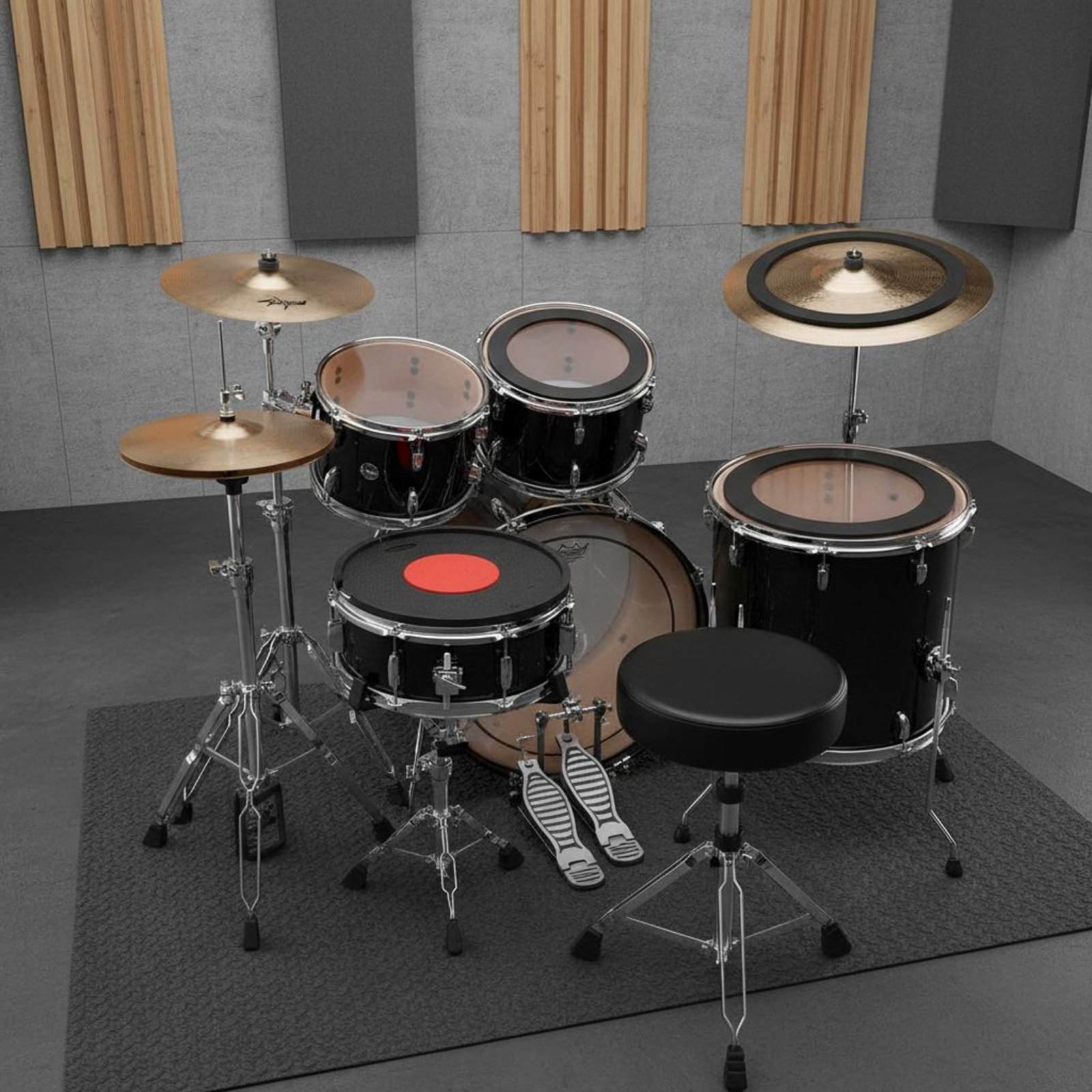 Rubber Drum and Cymbal Mutes N - Drum Practice Pad recensie en prijs