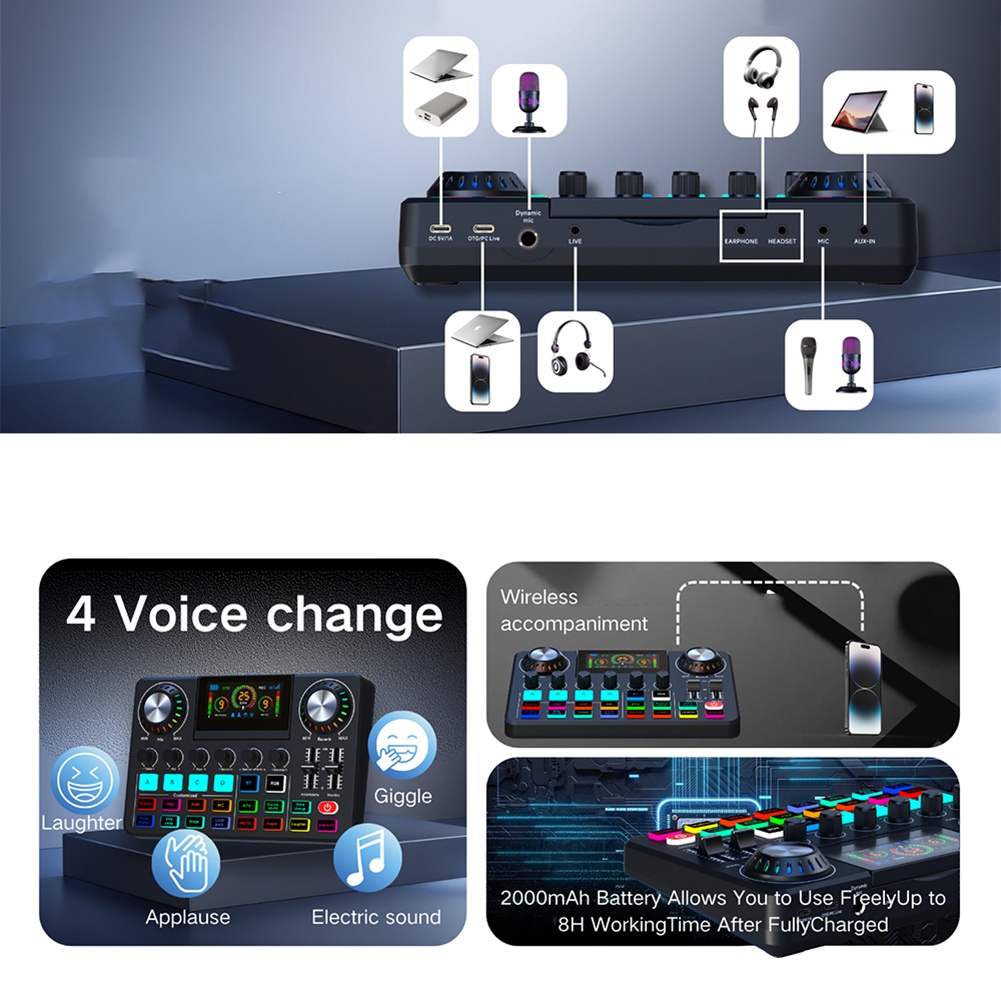 A20I Audio Mixer, Live Sound C - Audio Music Voice Changer recensie en prijs