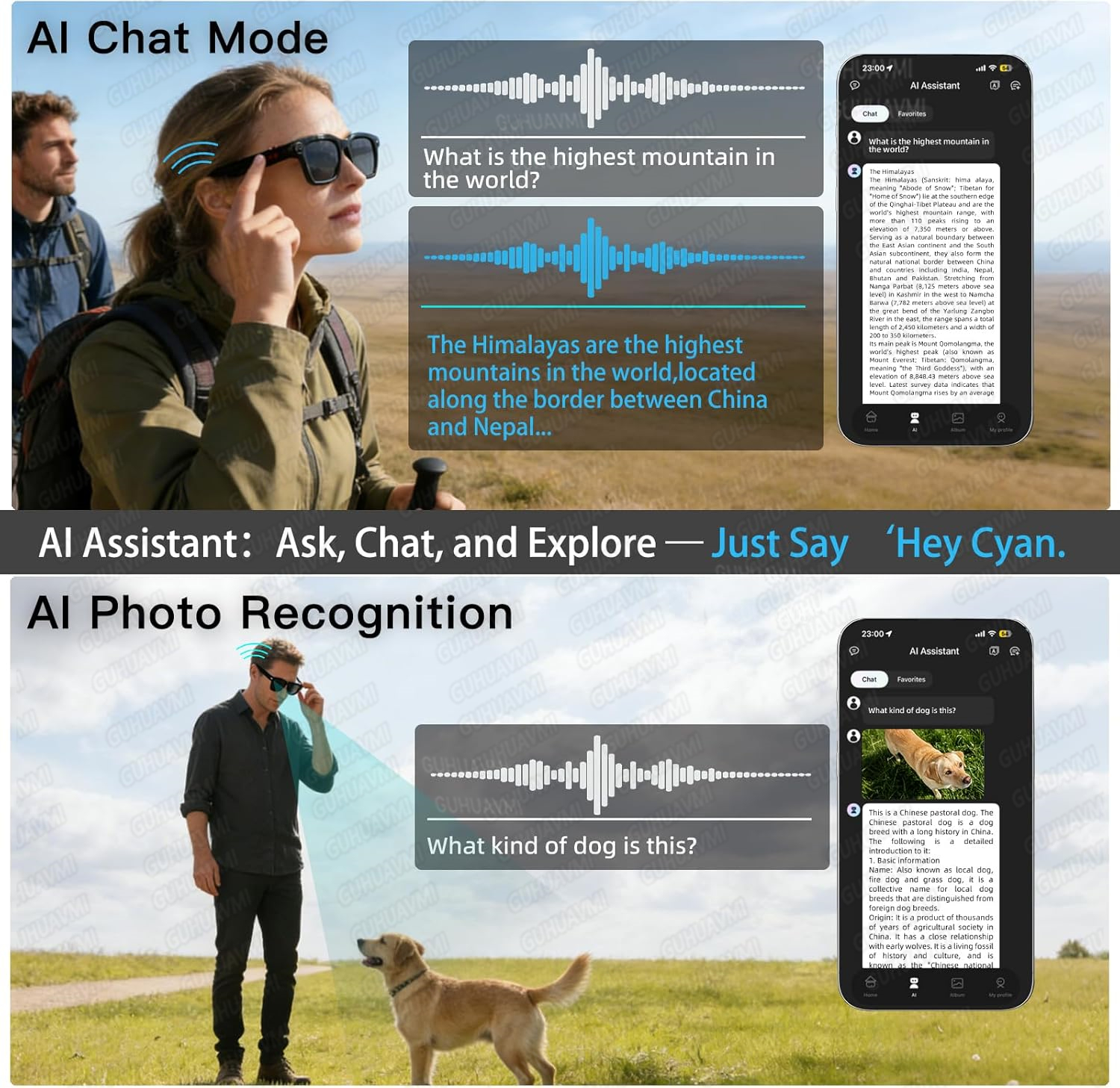 New Smart AI Glasses with 800W - Audio Music For Video recensie en prijs