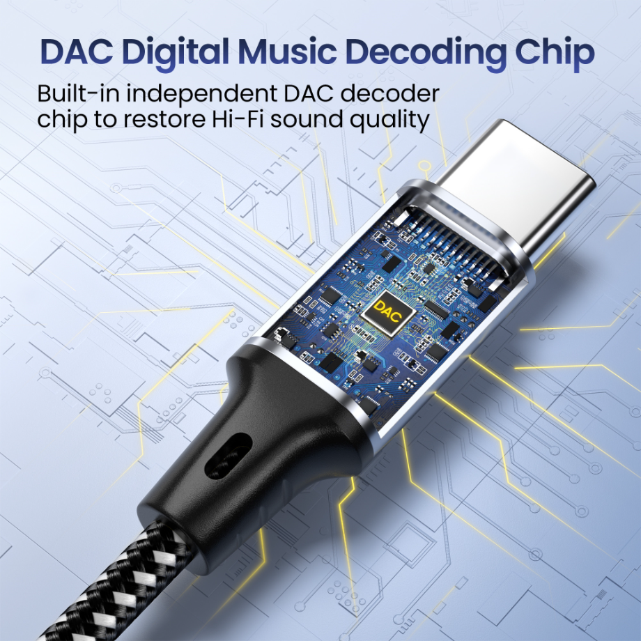 Type C To 3.5mm Jack Headphone - Contact Pickup Mic recensie en prijs
