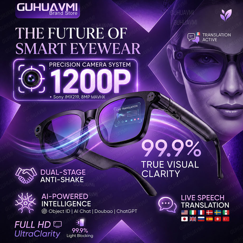 2026 Smart Camera Glasses 1080 - Audio Music To Video Ai Free recensie en prijs