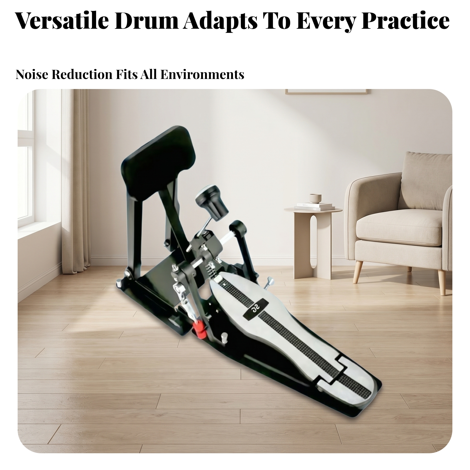 Compact Padded Bass Drum Pract - Drum Practice Pad recensie en prijs