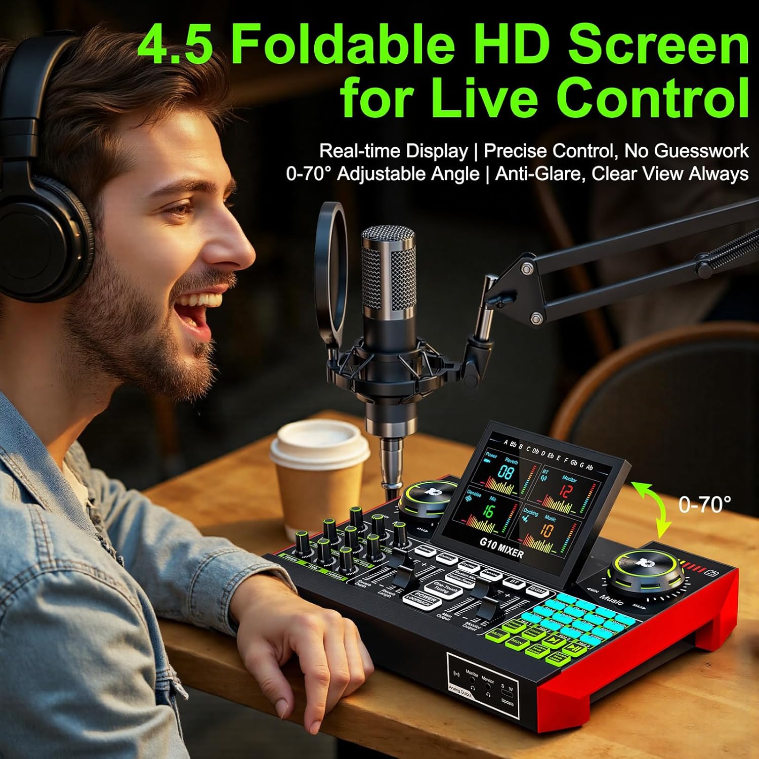 Tenlamp G10 Live Streaming Aud - Audio Music Voice Changer recensie en prijs