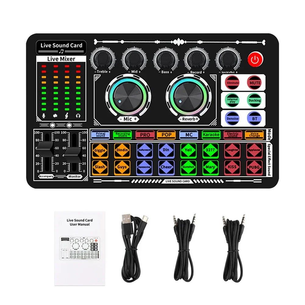 USB Audio Mixer Live Sound Car - Audio Music Voice Changer recensie en prijs