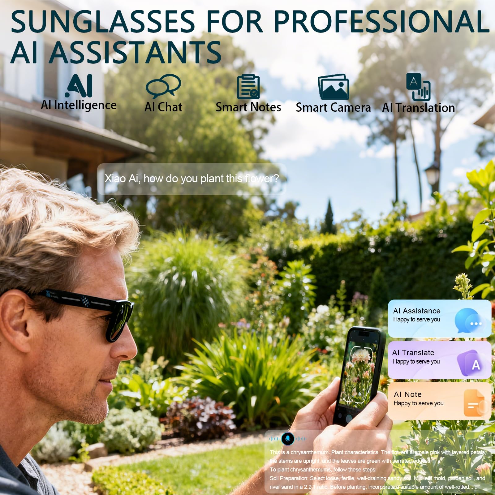 Black Smart Ai Glasses for Men - Audio Music For Video recensie en prijs