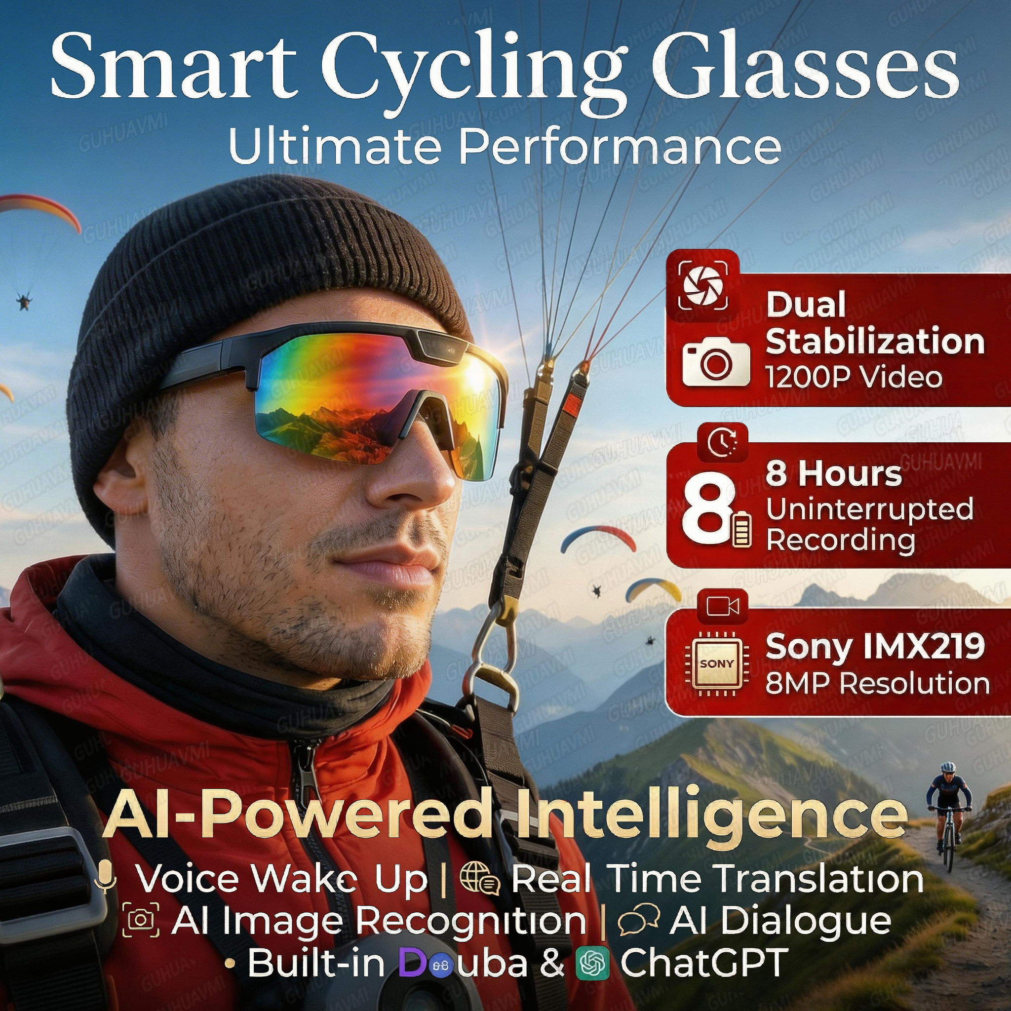 2026 New AI Smart Sports Glass - Audio Music For Video recensie en prijs