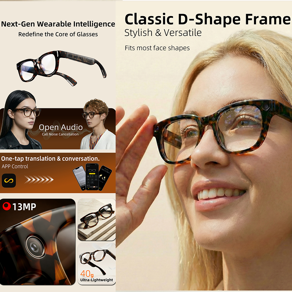 G600 Pro AI Smart Glasses 13MP - Audio Music For Video recensie en prijs