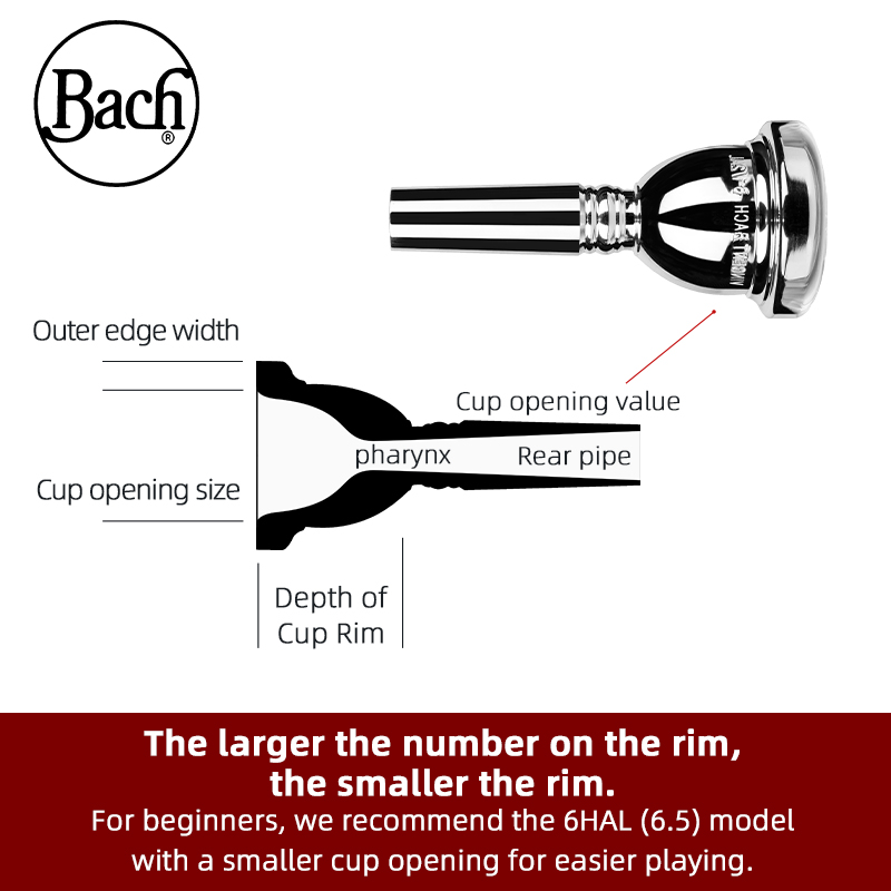 American Bach Tenor Trombone 3 - Trombone Mouthpiece recensie en prijs
