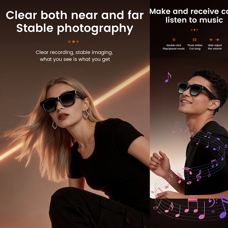 1300W HD Camera Smart AI Glass - Audio Music To Video Ai Free recensie en prijs