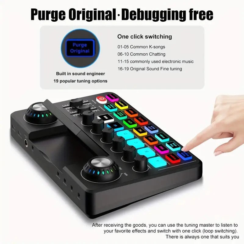 Audio Mixer, Live Sound Card w - Audio Music Voice Changer recensie en prijs