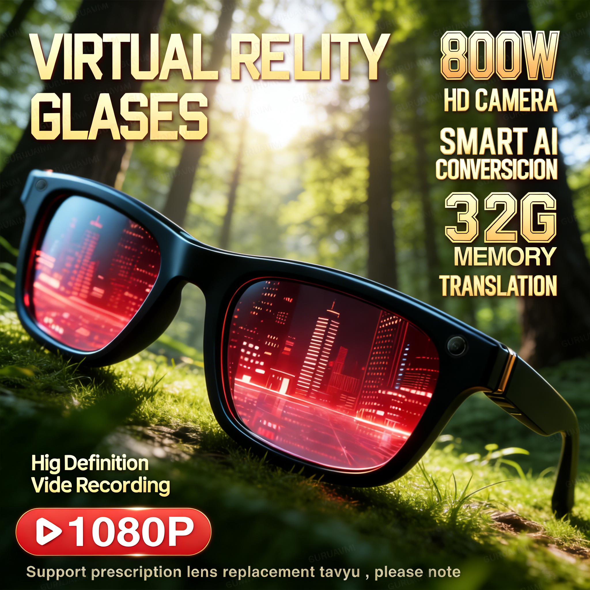 2026 New AI Smart Glasses with - Audio Music For Video recensie en prijs