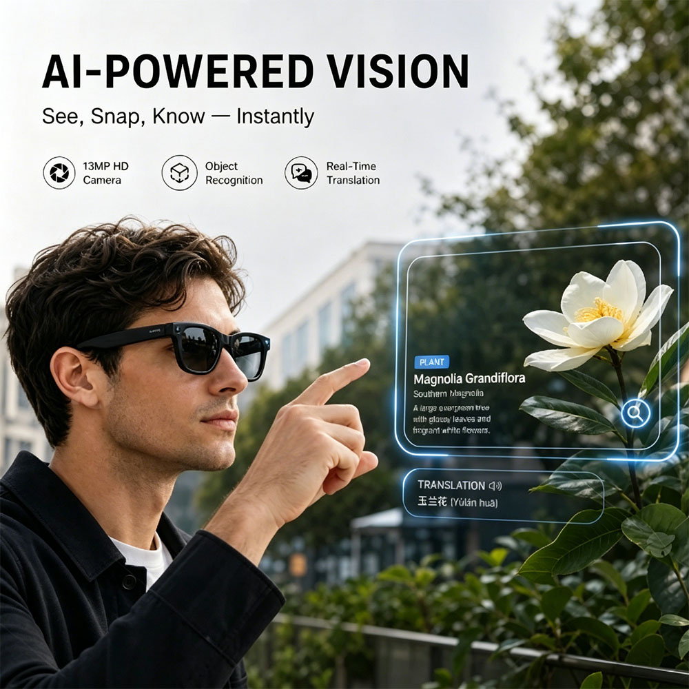 Men Women Fashion Smart Glasse - Audio Music To Video Ai Free recensie en prijs