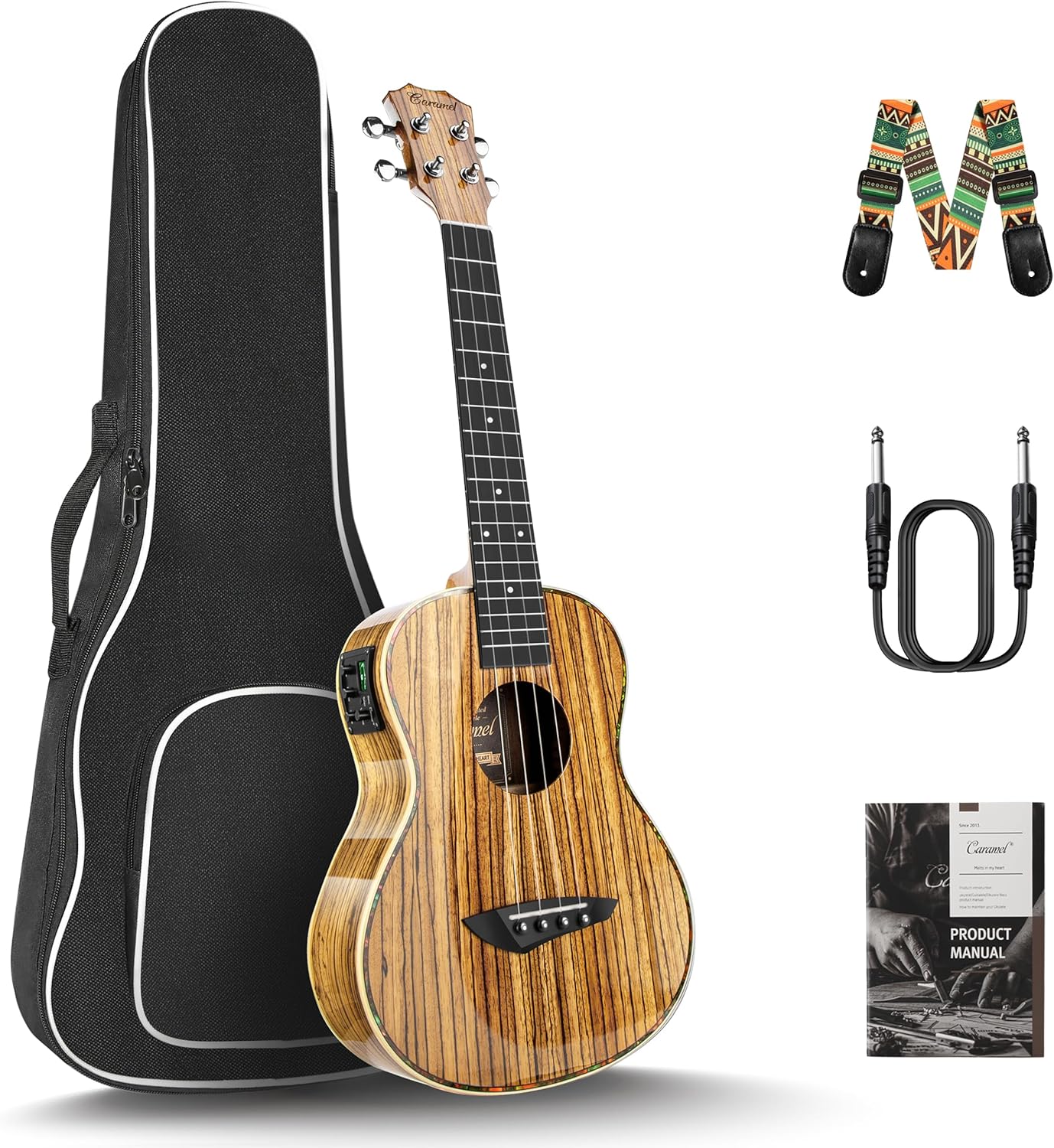 Tenor Electric Ukulele 26 Inch - Guitar Strap Padded recensie en prijs