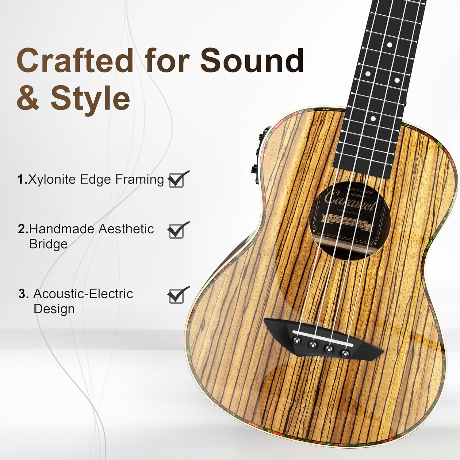 Tenor Electric Ukulele 26 Inch - Guitar Strap Padded recensie en prijs