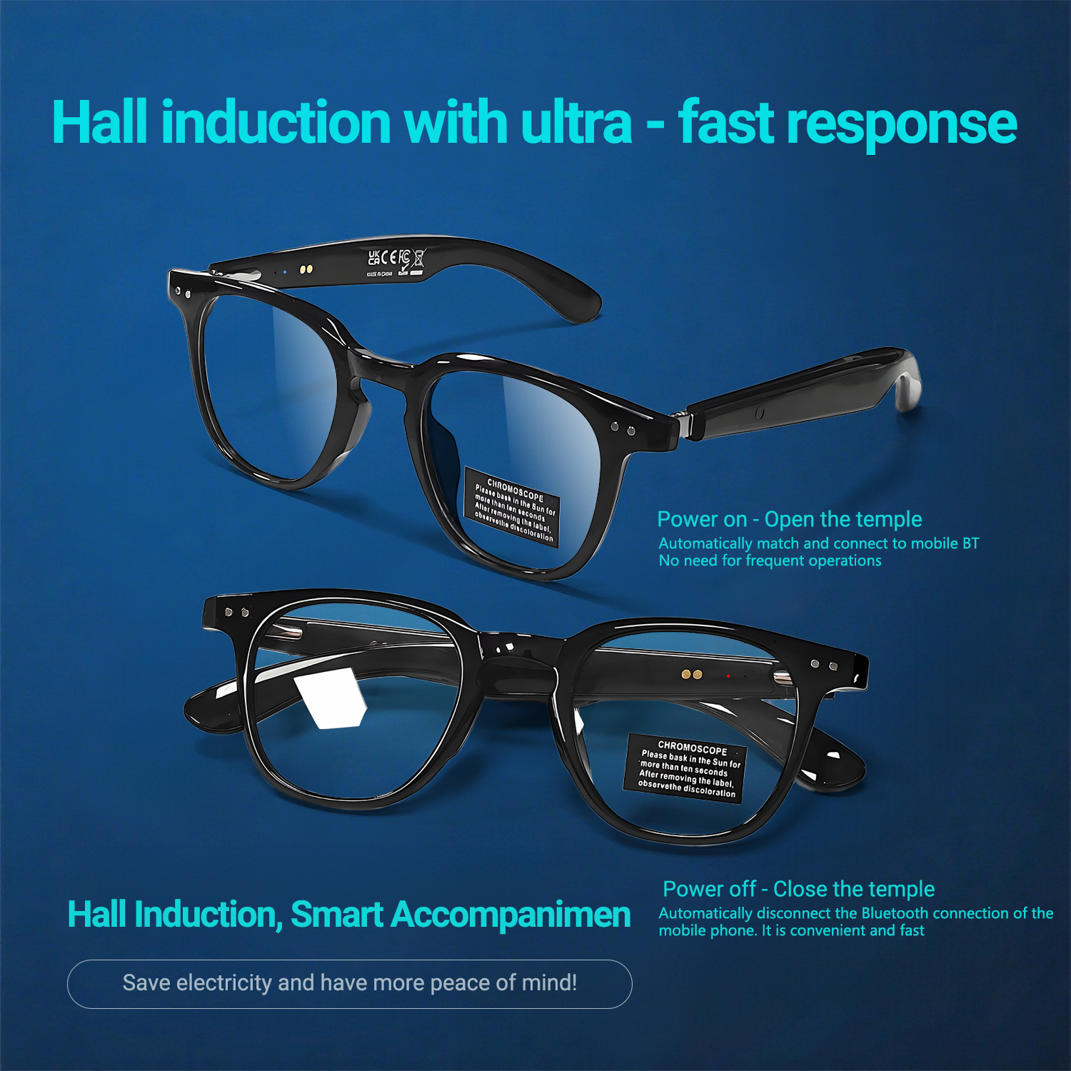 Photochromic Smart Glasses Ant - Audio Music For Video recensie en prijs