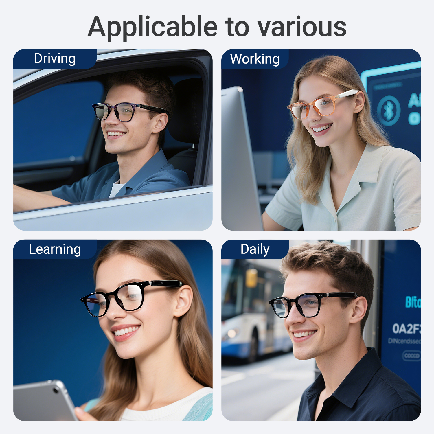Photochromic Smart Glasses Ant - Audio Music For Video recensie en prijs