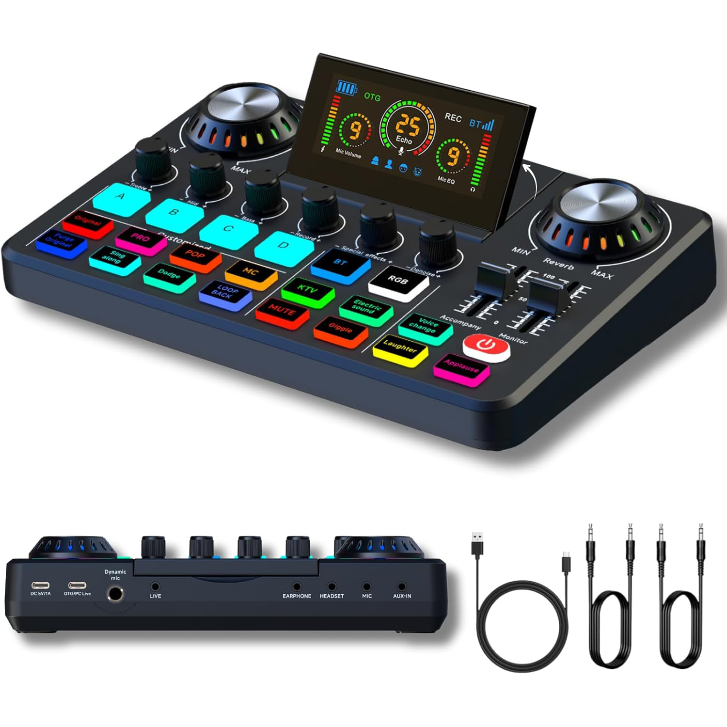 Audio Mixer, Live Sound Card w - Audio Music Voice Changer recensie en prijs