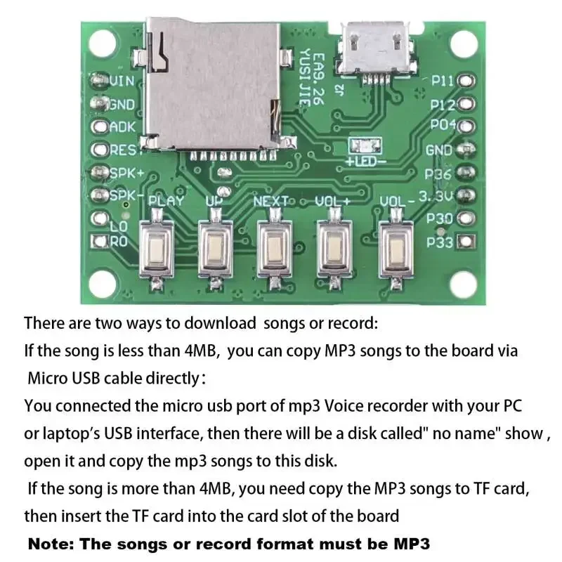 MP3 Voice Module Kit Welcomer  - Audio Music Mp3 Downloader recensie en prijs
