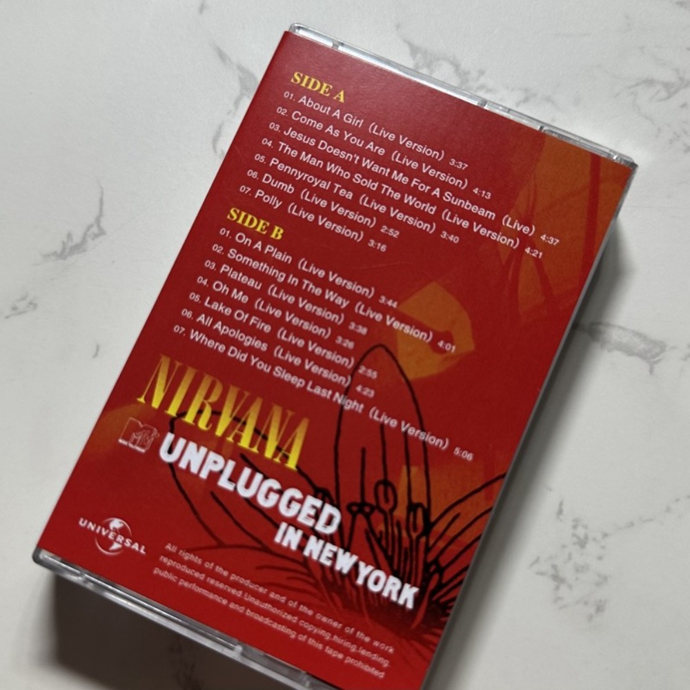 Nirvana Cassette Tape Rock Eng - Music Song Audio recensie en prijs