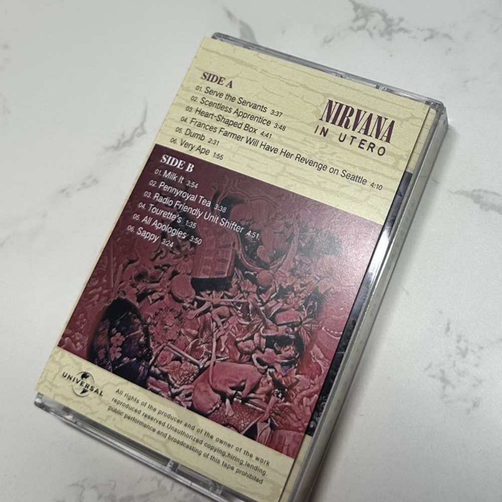 Nirvana Cassette Tape Rock Eng - Music Song Audio recensie en prijs
