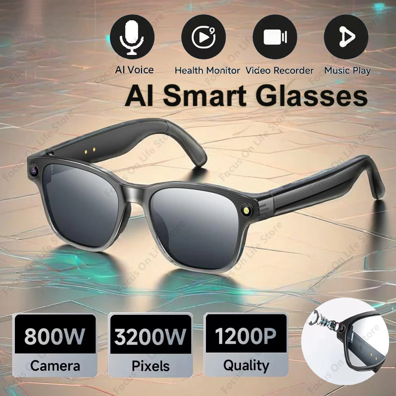 AI Smart Glasses 8 Million Cam - Audio Music For Video recensie en prijs