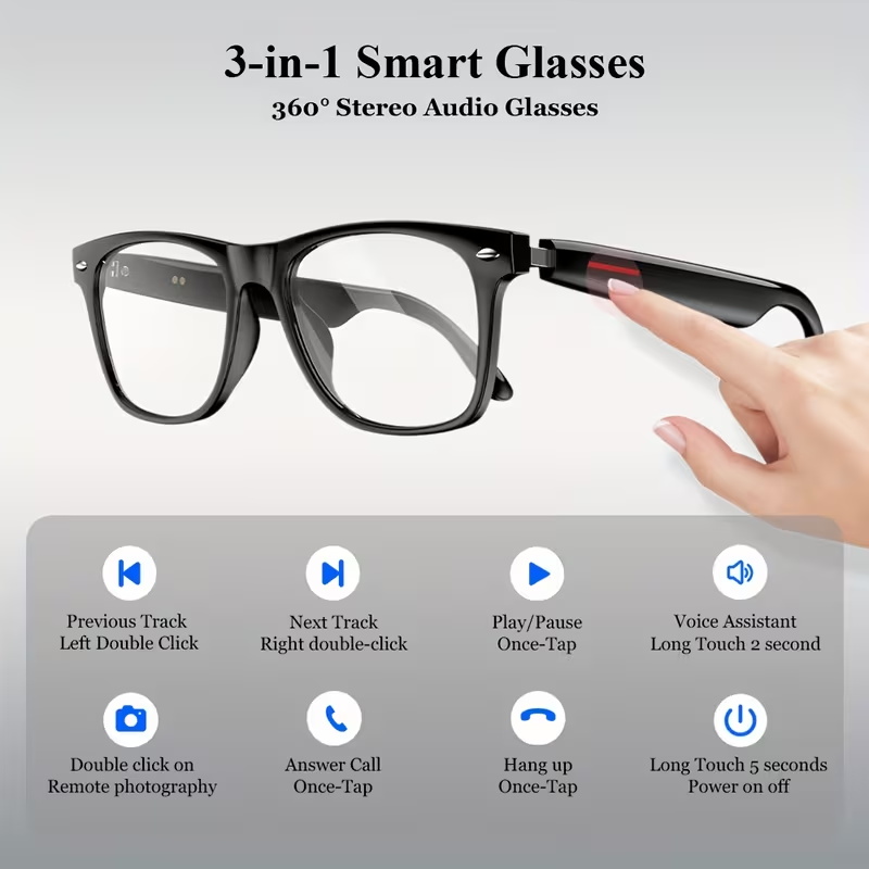 KOIPSSE Smart Glasses for Adul - Audio Music Technology recensie en prijs